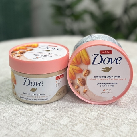 Tẩy Tế Bào Chết Toàn Thân Dove Exfoliating Body Polish Colloidal Oatmeal & Calendula Oil 298g Mỹ