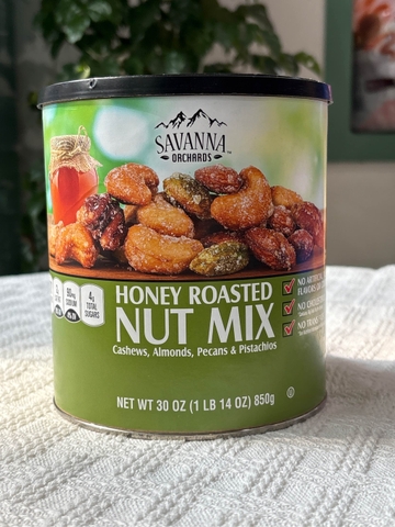 Hạt mix tổng hợp rang tẩm mật ong Savanna 850g Mỹ