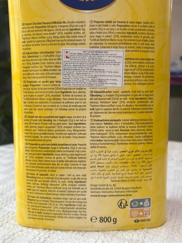 Bột ca cao Kruger Choco Quick 800g Đức