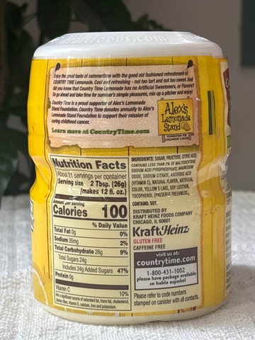 Bột pha nước Chanh vàng Country Time Lemonade Mỹ 538gr