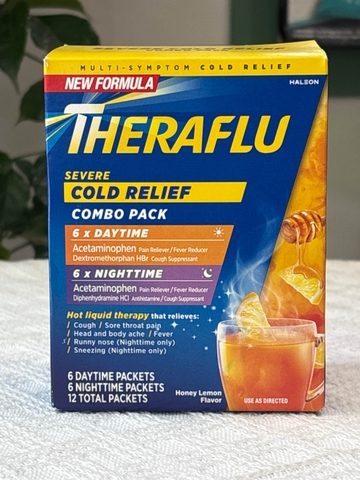 Trà Theraflu Cold Flu Mỹ 12 gói