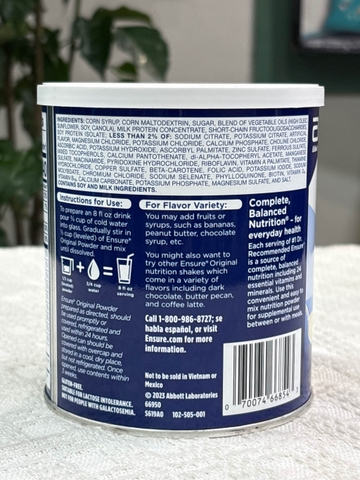 Sữa bột Ensure vị Vanilla 400gr - Mỹ