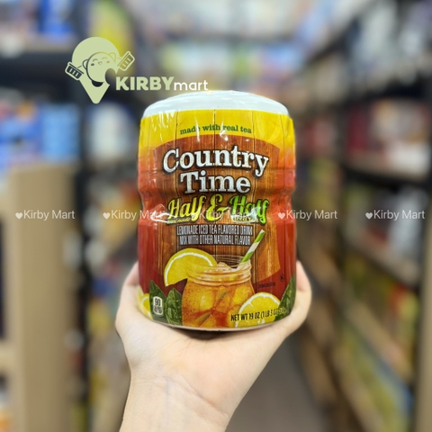 Bột Pha Nước Trà Chanh Country Time Half & Half Iced Tea Lemonade Mỹ 538g