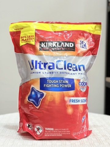 Viên Giặt Kirkland Signature Ultra Clean Premium Laundry Detergent Pacs Mỹ ( 152 viên)