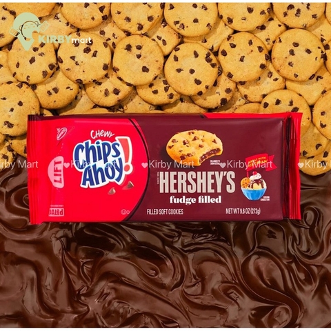 Bánh Quy mềm Chips Ahoy Chewy Nhân Socola Hershey’s 272g Mỹ