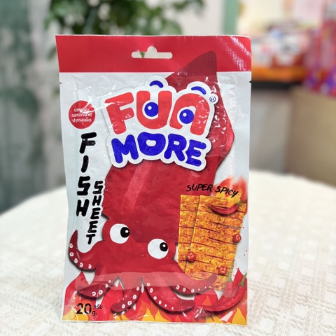 Snack cá miếng vị mực siêu cay Funmore 20g - Thái Lan