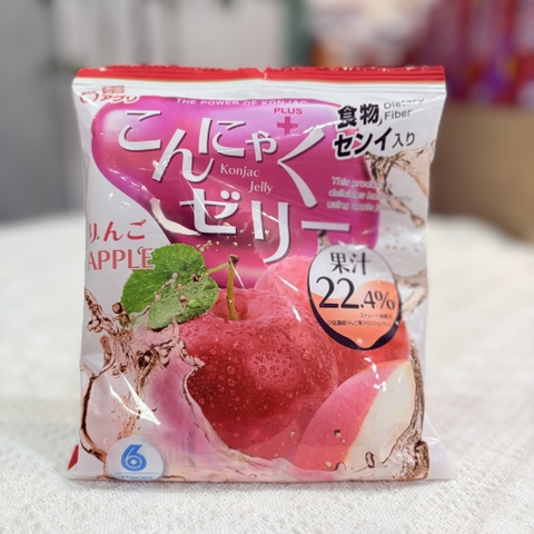 Thạch rau câu Aguri vị táo 96g từ Nhật