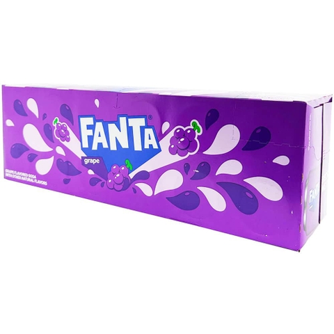 Fanta Nho Grape Mỹ – Thùng 12 Lon 355ml Nước Ngọt Có Gas