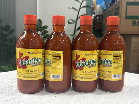 Sốt Ớt Valentina Salsa Picante 370ml – Tương Ớt Mexico Chính Hãng Chấm, Ướp & Nấu Ăn Đậm Vị