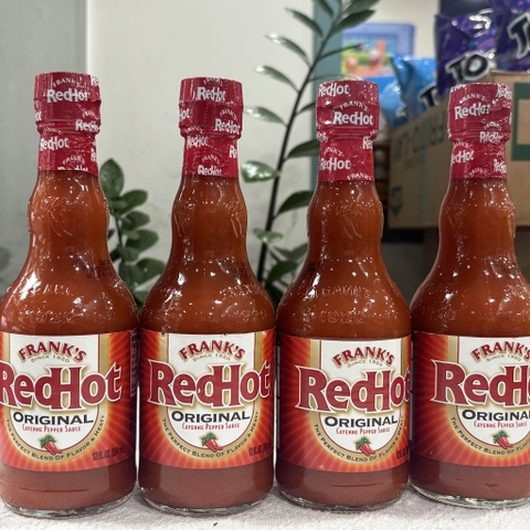 Sốt Ớt Nguyên Bản Frank’s RedHot Original Cayenne Pepper Sauce 354ml – Chấm, Ướp & Nấu Ăn Nhập Khẩu Mỹ