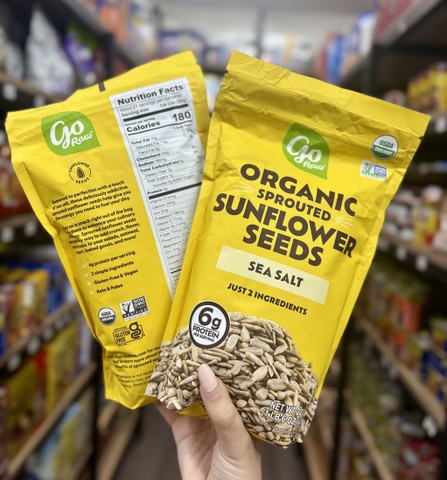 Hạt Hướng Dương Hữu Cơ Go Raw Organic 624g Mỹ