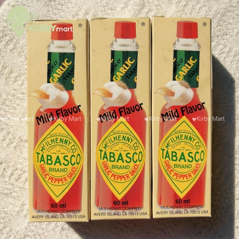 Tabasco Garlic Pepper Sauce 60ml – Sốt Ớt Tỏi Mỹ Vị Dịu