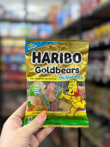 Kẹo Dẻo Haribo Goldbears The Sour Ones 80g Thổ Nhĩ Kỳ