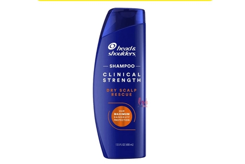Dầu gội Head & Shoulders Clinical Strength Dry Scalp Rescue 400ml – Giảm gàu, làm sạch da đầu khô, chăm sóc tóc chắc khỏe