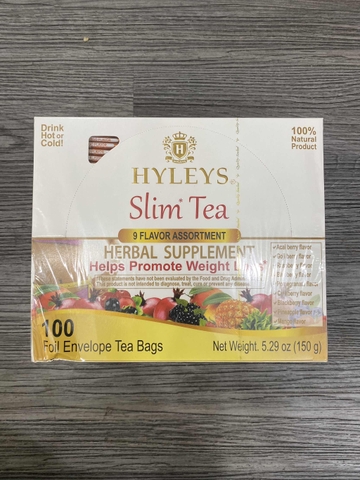 Trà Hyleys Giảm Cân Thải Độc 9 Loại Trái Cây Tổng Hợp 100 Gói 150g