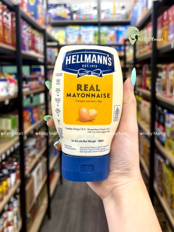 Sốt Mayonnaise Hellmann’s Real Mayonnaise 280ml Thái - Béo Mịn, Đậm Vị, Chấm & Chế Biến Món Ăn