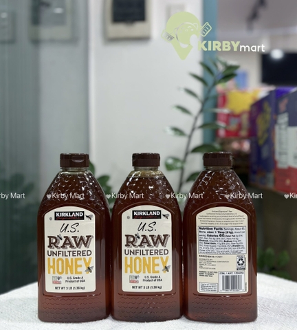Mật Ong Nguyên Chất Kirkland Signature Raw Unfiltered Honey 1.36kg – Mật Ong Thô Mỹ U.S. Grade A