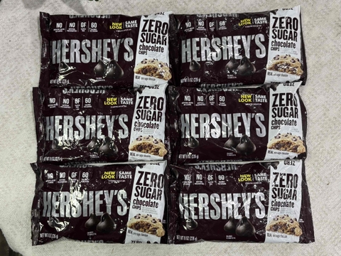 Hershey’s Zero Sugar Chocolate Chips 226g – Socola Chip Không Đường Mỹ