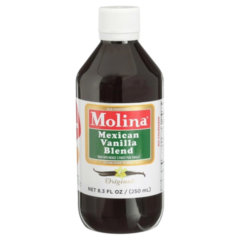 Tinh Chất Vani Molina Mexican Vanilla Blend Original 250ml – Hương Vani Mexico Làm Bánh, Pha Chế Nhập Khẩu Mỹ