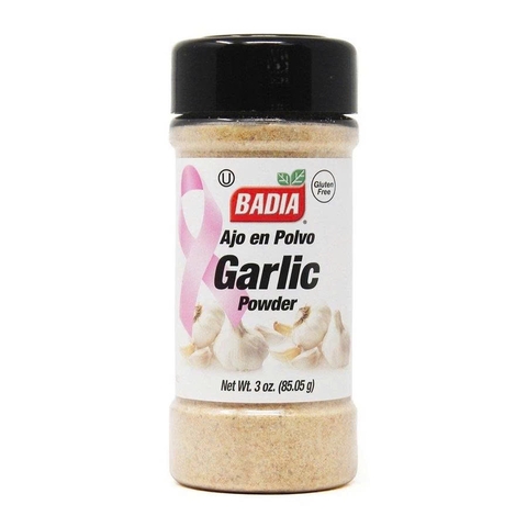 Bột Tỏi Badia Garlic Powder 85.05g – Gia Vị Tỏi Xay Mịn Nguyên Chất, Không Gluten, Nhập Khẩu Mỹ
