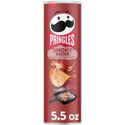 Snack khoai tây Pringles Smoky bacon 158g Mỹ