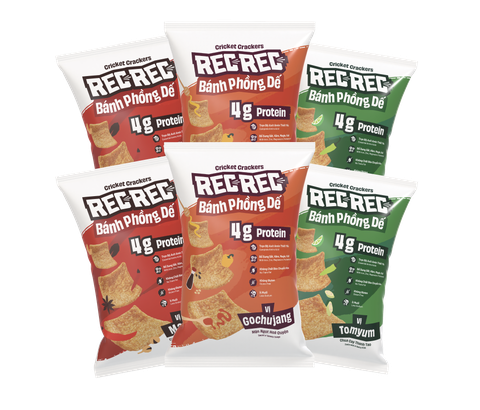 [COMBO 6] Bánh Phồng Dế (40g) - Mix 3 vị