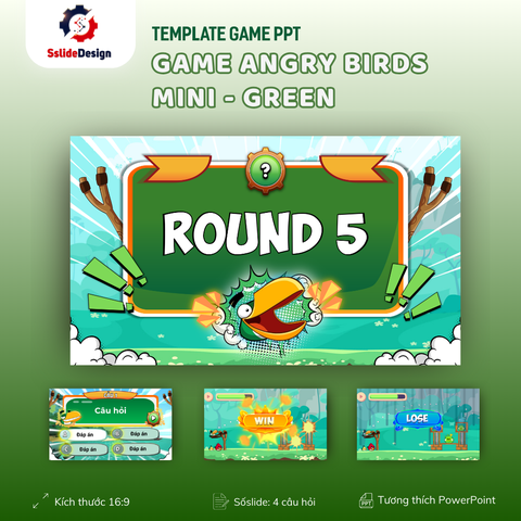 GA5.5 - Game Angry Birds mini - Green