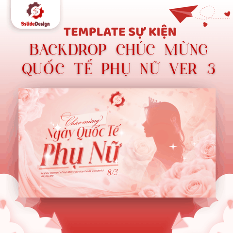 EV19 - Backdrop Chúc mừng Quốc tế Phụ nữ ver 2
