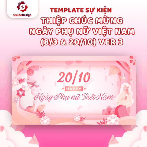 EV17 - Thiệp chúc mừng ngày Phụ nữ Việt Nam ver 3