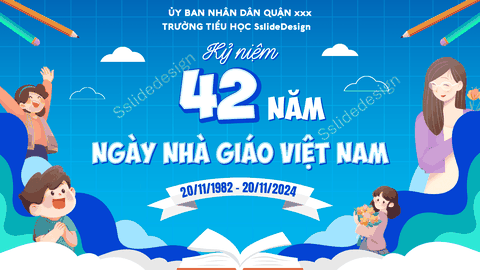 EV08 - Banner Ngày nhà giáo Việt Nam (Lẻ)