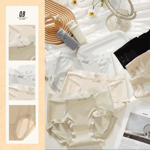 Quần lót nữ QB họa tiết mèo phong cách dễ thương 16E