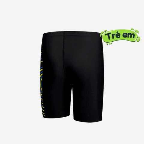Quần Bơi Bé Trai Placement Print - Đen