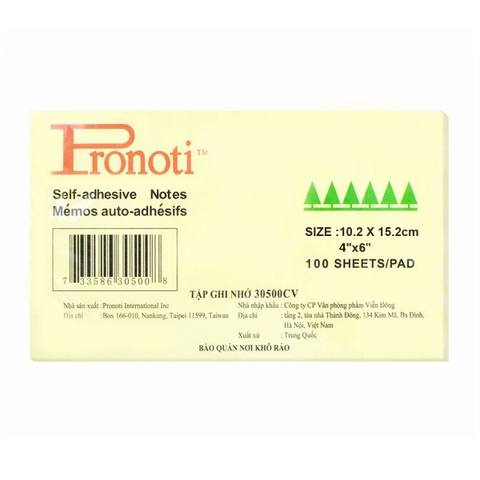Giấy Nhắc Việc Pronoti 4×6 - Taphoabd.vn