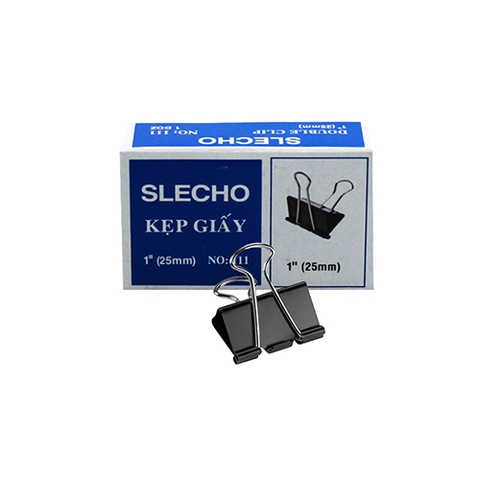 Kẹp Bướm Slecho 25mm (12 hộp nhỏ/lốc) - Giải Pháp Lưu Trữ Tài Liệu Chuyên Nghiệp