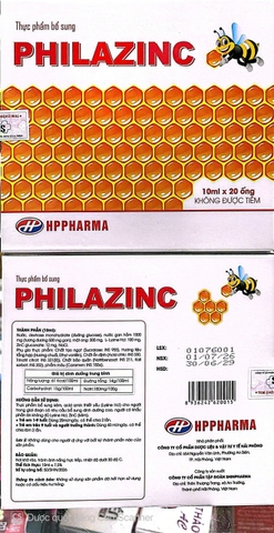 Siro Philazinc giúp ăn ngon, tăng đề kháng hộp 20 ống