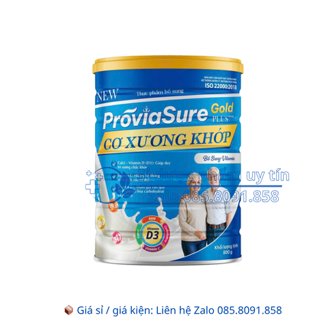 Sữa Proviasure Gold Plus+ + + Cơ Xương Khớp hộp 900g