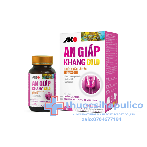An Giáp Khang Gold giúp chống oxy hóa giảm nguy cơ bướu cổ lành tính hộp 30 viên