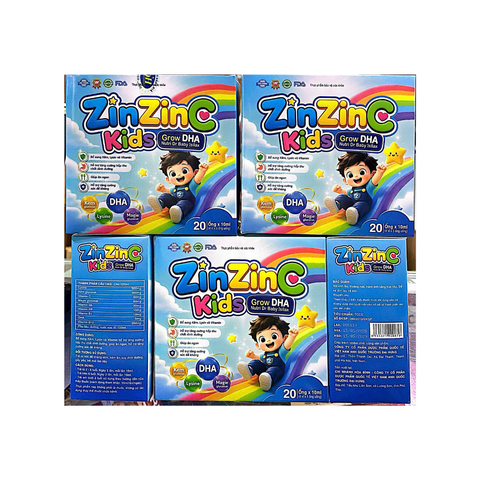 Siro Zin ZinC Kids giúp ăn ngon, tăng sức đề kháng hộp 20 ống