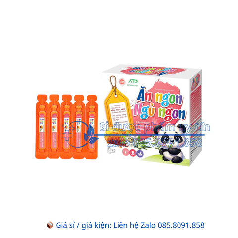 Siro Ăn ngon Ngủ ngon AC giúp ăn ngủ ngon, tăng cường sức khỏe hộp 20 ống