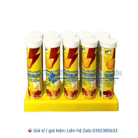 Viên Sủi Plusszs Energy giúp bổ sung vitamin giảm mệt mỏi lốc 10 tuýp x 20 viên