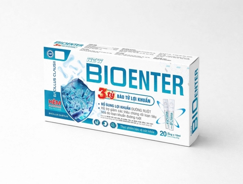 (Mua Sỉ Liên Hệ Zalo) Men Vi Sinh New Bio Enter giúp bổ sung lợi khuẩn đường ruột giảm rối loạn tiêu hóa hộp 20 ống