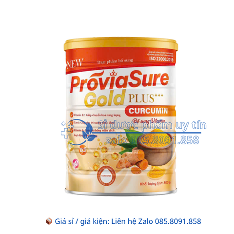 Sữa nghệ Proviasure Gold Plus+ + + Curcumin hộp 800g