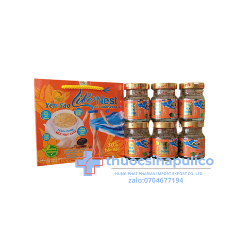 Yến Sào Mix Hạt Chia Like Nest giúp tăng sức khoẻ, tốt cho tim mạch hộp 6 hũ