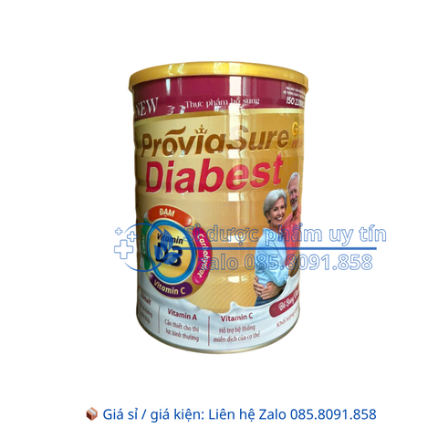 Sữa tiểu đường Proviasure Gold Plus+ + Diabest hộp 800g
