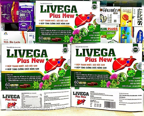 Viên uống bổ gan Livega Plus New giúp giải độc gan, bảo vệ gan hộp 60 viên