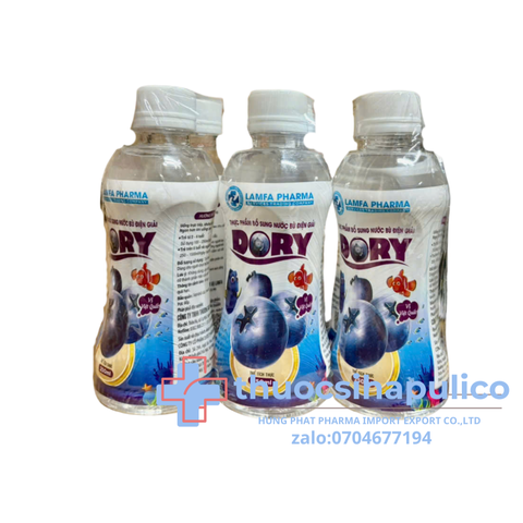Bù nước điện giải Dory vị việt quất giúp bù nước điện giải lốc 6 chai