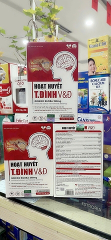 (Mua Sỉ Liên Hệ Zalo) Hoạt Huyết T.Đình V&Đ giúp hoạt huyết, tăng cường tuần hoàn máu não hộp 30 viên