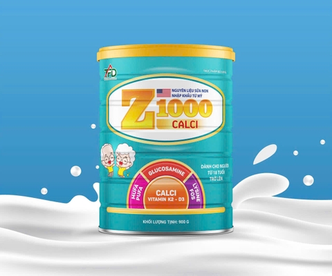 Sữa bổ sung canxi Z1000 Calci hộp 900g