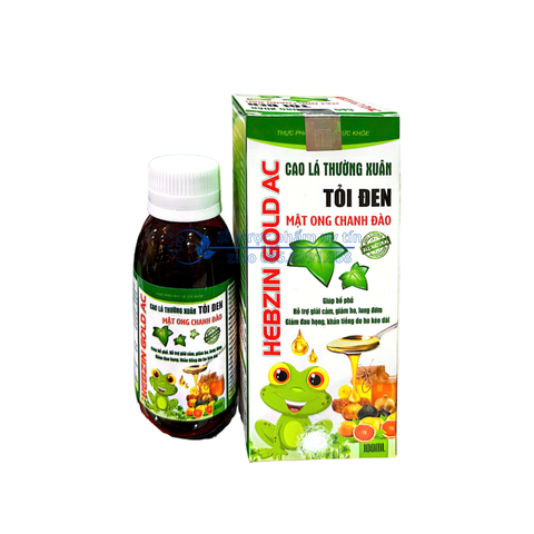Siro Hebzin Gold AC giúp bổ phế, hỗ trợ giảm ho, long đờm, hỗ trợ giải cảm do lạnh