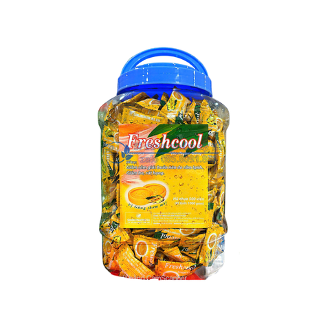 Viên Ngậm Gừng Freshcool giúp giảm cảm giác buồn nôn do cảm lạnh, hỗ trợ giảm ho, rát họng hộp 500 viên